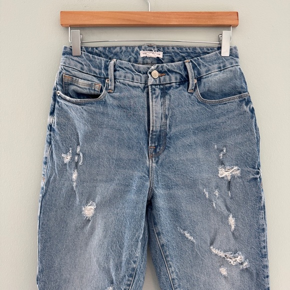 Good American Good‎ Classic Distressed Hi-Rise Jeans - Picture 5 of 12